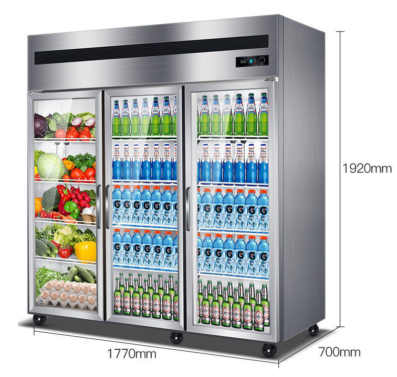 三門全玻（bō）璃冰櫃